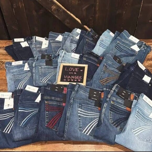 7FAMK DOJO JEANS - Picture 1 of 3